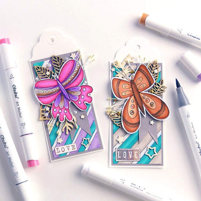 Ohuhu Honolulu 120 Colours Dual Tips Alcohol Art Markers - Brush & Chisel