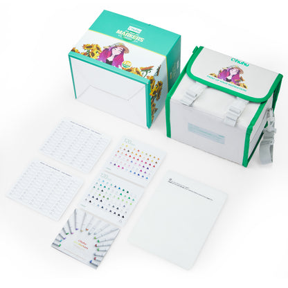 Ohuhu Honolulu 120 Colours Dual Tips Alcohol Art Markers - Brush & Chisel