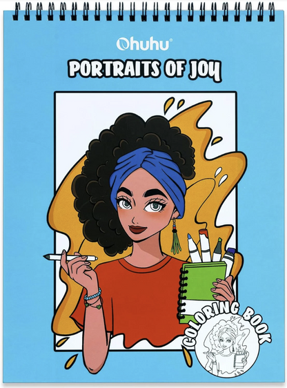 Ohuhu Double-Sided Bleedproof Colouring Book - Portraits
